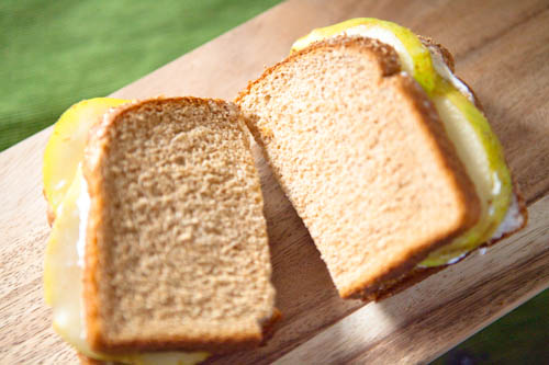 Cream Cheese and Pear Sandwich