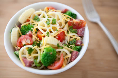 Wagon Wheel Pasta Salad