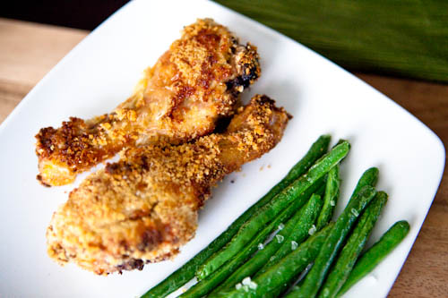 Oven-Fried-Chicken-and-String-Beans