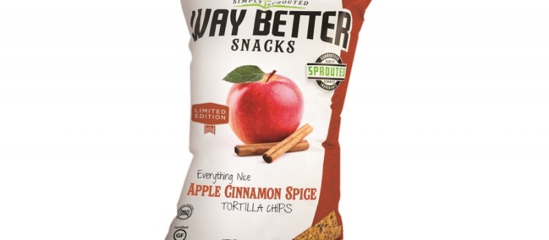 Way Better Snacks brand Apple Cinnamon Spice Tortilla Chips